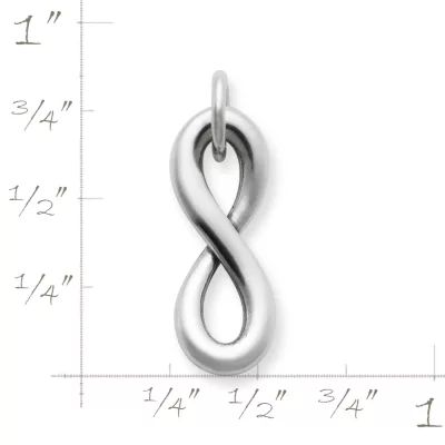 Infinity Charm in Sterling Silver or 14K Yellow Gold - Image 2