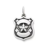 Law Enforcement Badge Charm in Sterling Silver