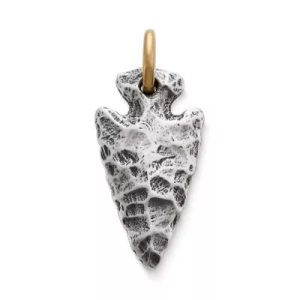 Arrowhead Pendant in Sterling Silver and Bronze