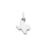 Texas Mini Charm in Sterling Silver or 14K Yellow Gold