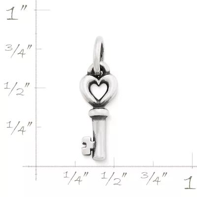 Mini Key Charm in Sterling Silver - Image 2