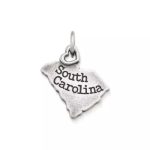 My "South Carolina" Charm in Sterling Silver