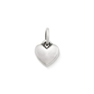 Mini Heart Charm in Sterling Silver or 14K Yellow Gold