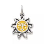 Enamel Sunny Days Charm in Sterling Silver