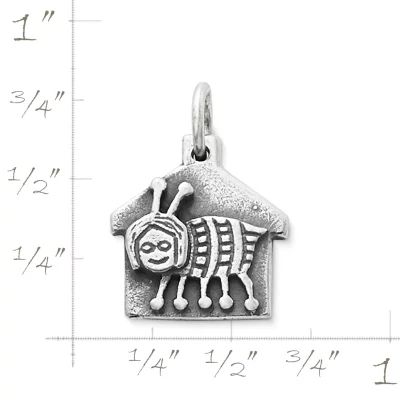 Bug House Cabin Charm in Sterling Silver - Image 2