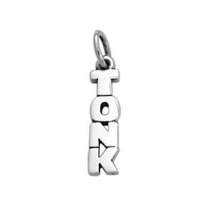 Tonk Drop Charm in Sterling Silver