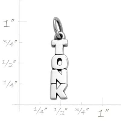 Tonk Drop Charm in Sterling Silver - Image 2