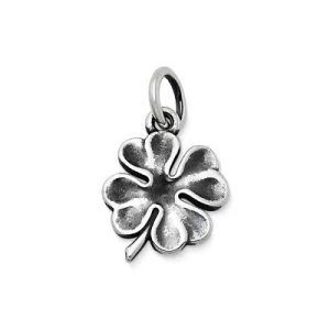Four Leaf Clover Charm in Sterling Silver