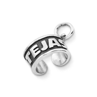Small Tejas Tribal Bracelet Charm in Sterling Silver