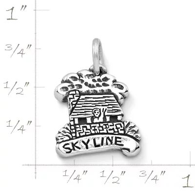 Skyline Cabin Charm in Sterling Silver - Image 2