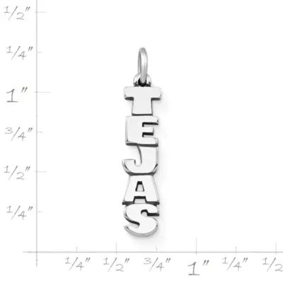 Tejas Drop Charm in Sterling Silver - Image 2