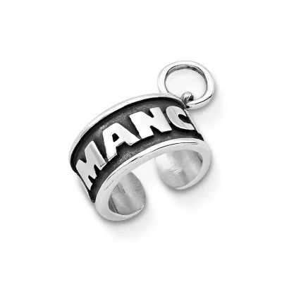 Small Comanche Tribal Bracelet Charm in Sterling Silver