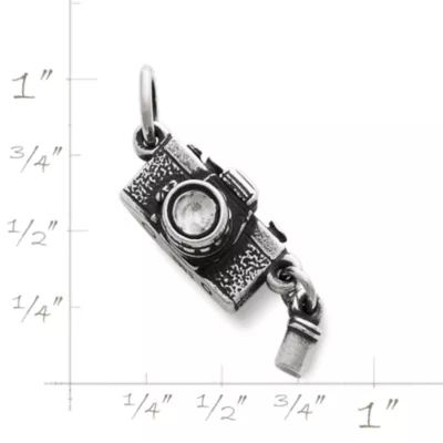 35mm Camera and Canister Charm in Sterling Silver - Image 2