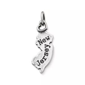 My "New Jersey" Charm in Sterling Silver