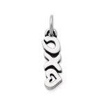 Love, Kisses and Hugs Charm in Sterling Silver