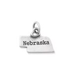 My "Nebraska" Charm in Sterling Silver