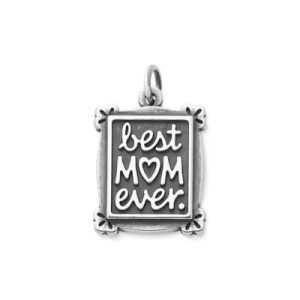 Best Mom Ever Charm in Sterling Silver