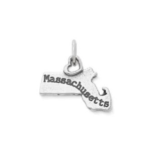 My "Massachusetts" Charm in Sterling Silver