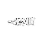 "Family" Charm in Sterling Silver