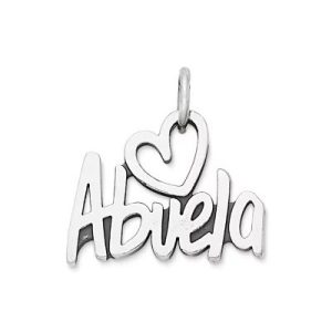 "Abuela" Charm in Sterling Silver