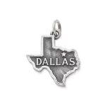 "Dallas" Charm in Sterling Silver