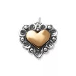 Love in Bloom Charm in Sterling Silver and Bronze
