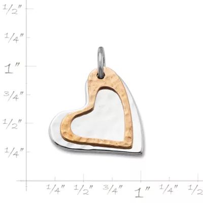 Fearless Hearts Charm in Sterling Silver and Bronze - Image 4