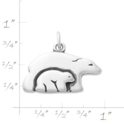 Mama Bear Charm in Sterling Silver - Image 5