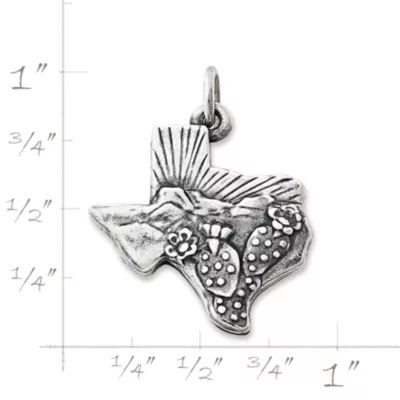Texas Landscape Charm in Sterling Silver - Image 3