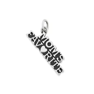"Mom's Favorite" Charm in Sterling Silver