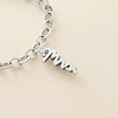 "Mrs." Charm in Sterling Silver - Image 2