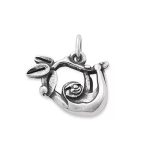 Happy Sloth Charm in Sterling Silver