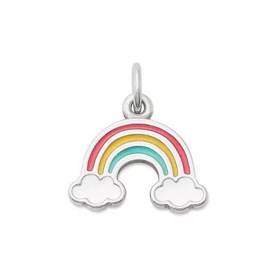 Enamel Rainbow Charm in Sterling Silver