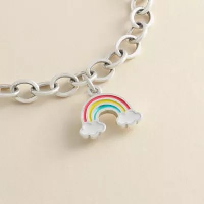 Enamel Rainbow Charm in Sterling Silver - Image 2