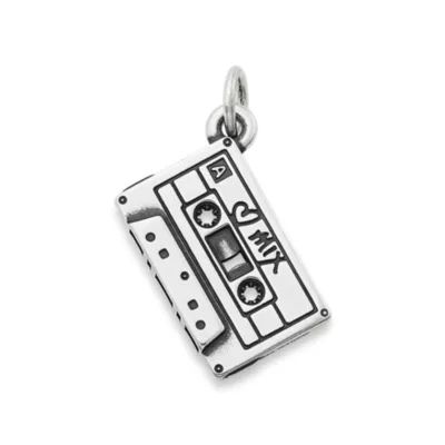 Mix Tape Charm in Sterling Silver
