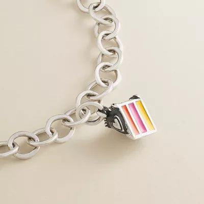 Enamel Layer Cake Charm in Sterling Silver - Image 2