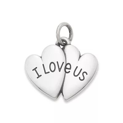 "I Love Us" Charm in Sterling Silver