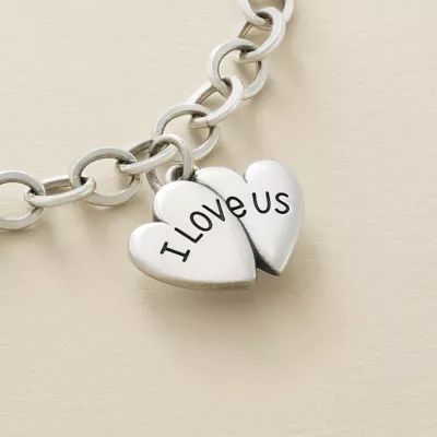 "I Love Us" Charm in Sterling Silver - Image 2