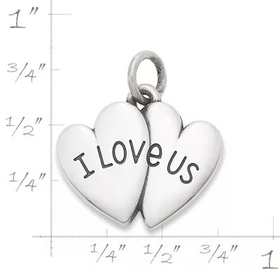"I Love Us" Charm in Sterling Silver - Image 3
