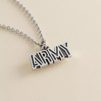 "Army" Charm in Sterling Silver - Image 3