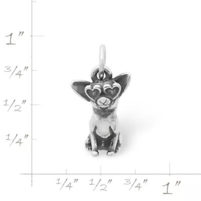 Little Chihuahua Charm in Sterling Silver - Image 4