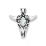 Desert Rose Gemstone Pendant in Sterling Silver