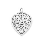 Sorrento Heart Pendant in Sterling Silver