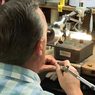 Pave Diamond Deep in the Heart of Texas Pendant in 14K Yellow Gold - Image 6