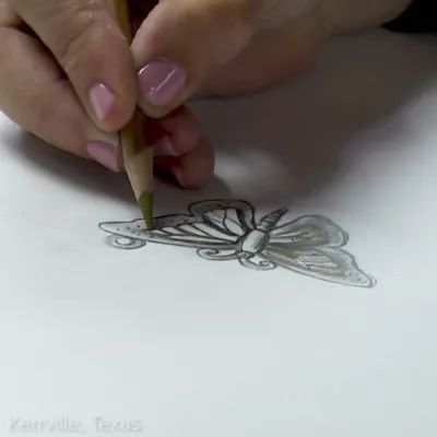 Monarch Butterfly Charm in Sterling Silver and Bronze - Image 6