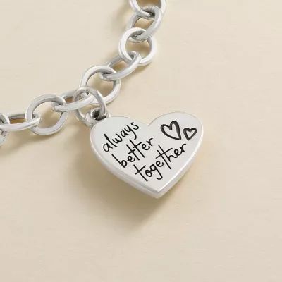 Always Better Together Heart Charm in Sterling Silver - Image 2