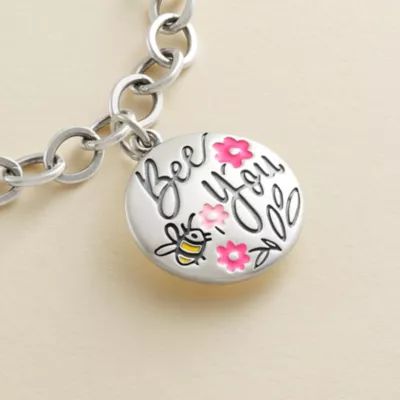 Enamel Bee You Charm in Sterling Silver - Image 2