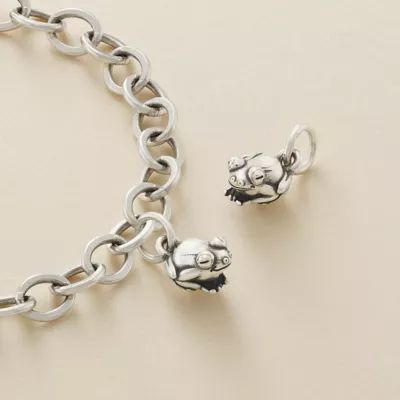 Tiny Frog Charm in Sterling Silver - Image 3