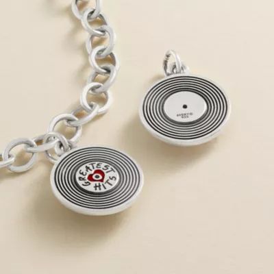 Greatest Hits Album Enamel Charm in Sterling Silver - Image 3