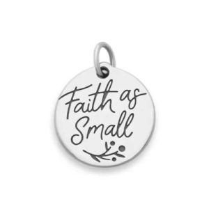 Faith as Small as a Mustard Seed Charm in Sterling Silver